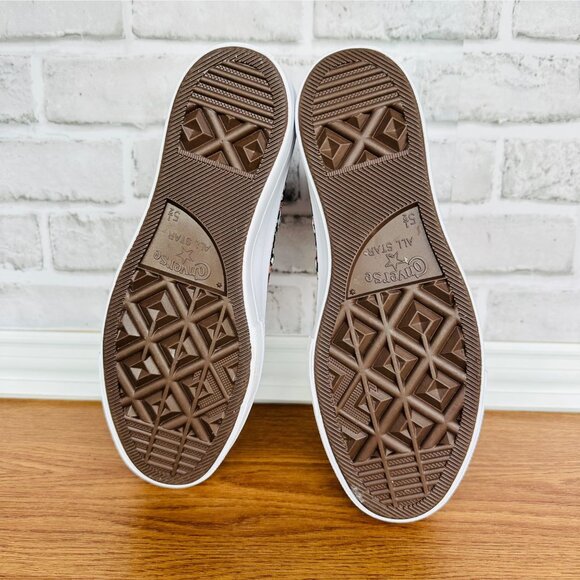 ⭐Converse Ctas Lift Platform Hi Sz 7.5 Women Shoes Flowers Sneaker Black A14264C - Picture 6 of 15